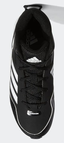 Adidas Icon 7 Mid Baseball Cleats Kids sizes Black White Ironskin S23704 NWT - Picture 5 of 7