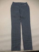 TOMMY HILFIGER Size 6 Womens Polka Dot Cotton Stretch Pull On Chino Pants 956