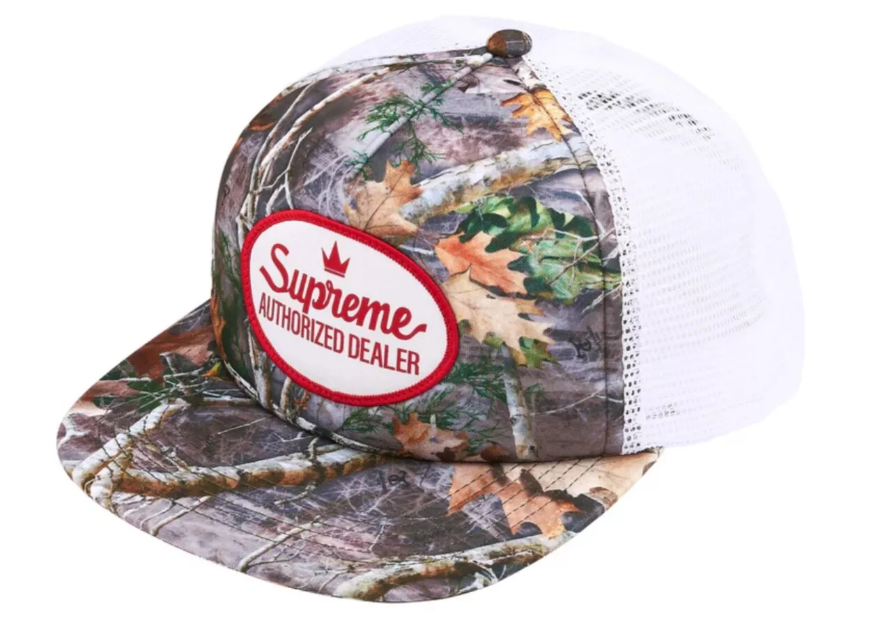 Chapeau casquette camouflage 5 panneaux dos maille agréé Supreme SS25 taille unique neuf EN MAIN