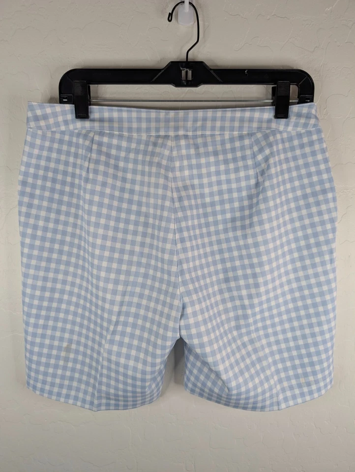 Pantalones Cortos de Golf Callaway 32x6.5 Opti Dri Para Mujer Talla 8 Regular Azul Bolsillos a Cuadros Foto 2 de 4