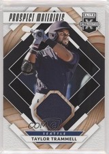 2020 Panini Elite Extra Edition Prospect Materials Black Taylor Trammell 0s3