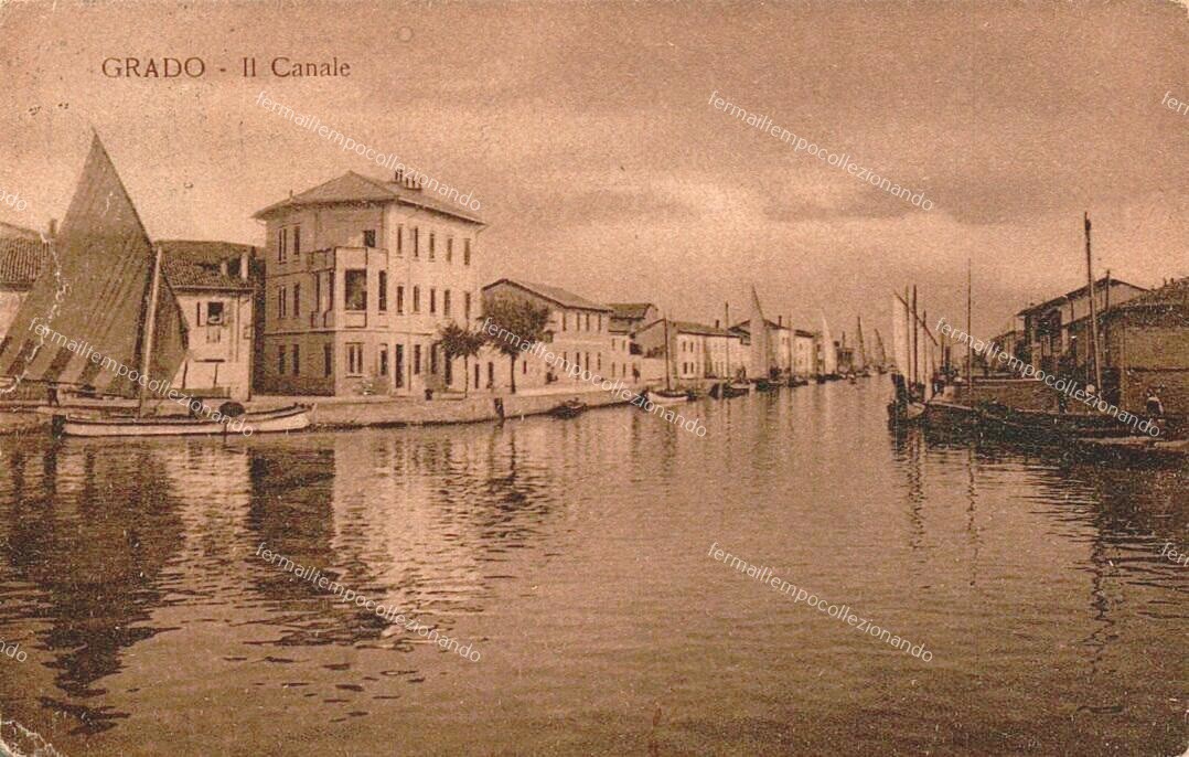 ep507 cartolina grado,il canale,provincia di gorizia