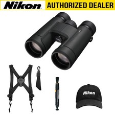 Nikon Prostaff P7 10x42 Binoculars with Hat and Accessory Bundle