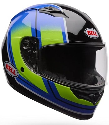 Bell Qualifier Grid Motorcycle Helmet Electric Blue