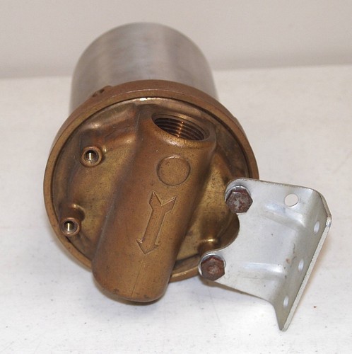 Nice!! Vtg Used 1" Thread GROCO "Raw Water Strainer" (Monel Filter Basket) - Picture 5 of 8