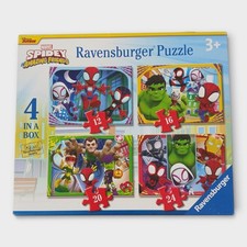 Ravensburger Spidey and His Amazing Friends Marvel Puzzle Set 4 Puzzles for Kids