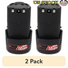 2 Pack 12V Max Lithium Ion Rechargeable Battery Replacement Cordless Tools New