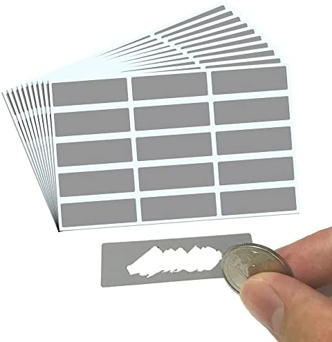 Scratch Off Stickers Labels Rectangle Pack