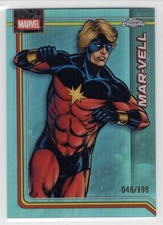 2026 Topps Chrome Marvel Aqua Refractor /199 Card #135 - MAR-VELL