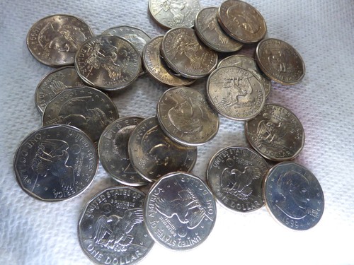 10 Random Susan B Anthony Silver Dollars various mints/dates $1 US Mint Coins
