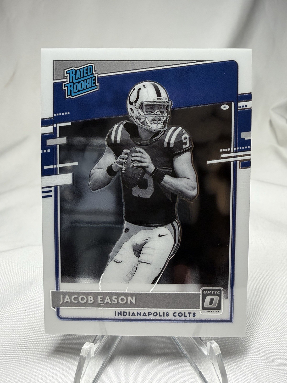 2020 Panini Donruss Optic-Rated Rookie Negative Variation Jacob Eason #162 (RC)