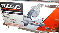 RIDGID R4222 15 Amp Corded 12 in. Dual Bevel Sliding Miter Saw Brand New