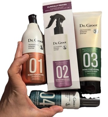 Dr. Groot Professional Bonding System 4 Step quad  Shampoo Treatment Conditioner