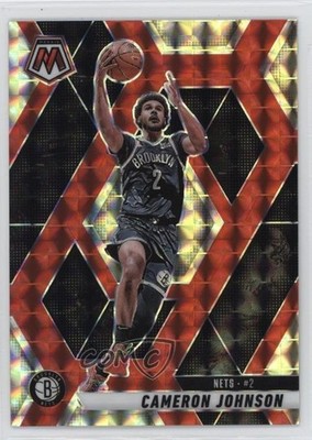 2024-25 Panini Mosaic Choice Fusion Red & Yellow Prizm 36/75 Cameron Johnson 1o2
