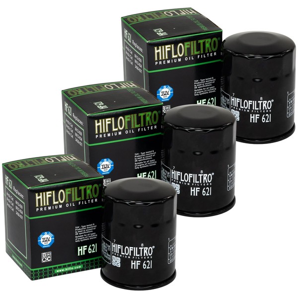 ÖLfilter Set 3 StüCk Hiflo HF621 FüR Arctic Cat Prowler TBX Thundercat TRV XC XR-image