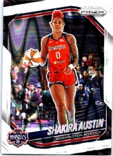 2025 Panini Prizm WNBA #81 Shakira Austin White Seismic Prizms
