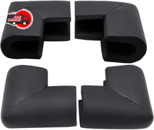 4 Pack Foam Corner Guards Edge Protectors, Safety Bumper W Self-Adhesive Black