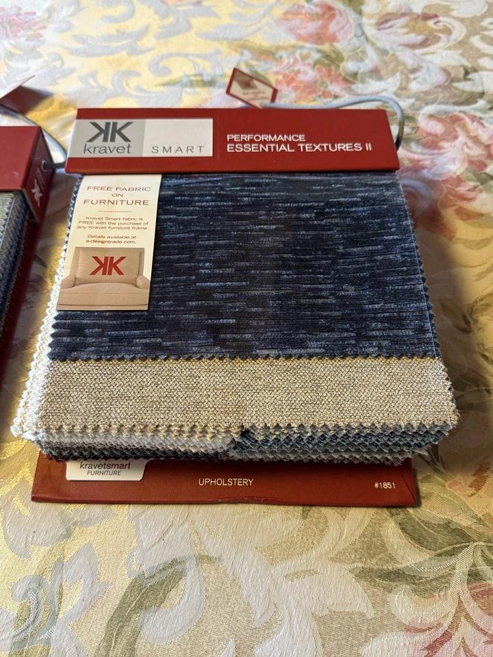 Kravet Smart Opulent Chenille & Performance Essential Textures II Fabric Samples - Image 3 of 4