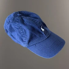 Polo Ralph Lauren Hat Cap Toddler 2T-4T Blue Preppy Classic~TAC INITIALS*AS IS