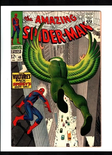AMAZING SPIDER-MAN #48 (1967) 1ST APP. OF VULTURE IV (BLACKIE DRAGO) FN/FN+