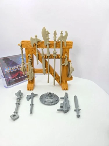 Vintage Motu Castle Grayskull Weapons Rack He-Man Masters Of The Universe