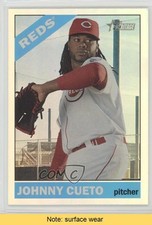 2015 Topps Heritage Retail Chrome Foil Johnny Cueto #THC-250 READ 3c7