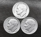 1949  P-D-S 10c SILVER Roosevelt Dimes,  Year Set.     (R251)