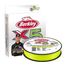Berkley Jordan Lee X5 Braid Superline Flame Green 30-Pound Break Strength 328Yd