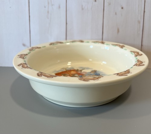 Royal Doulton Bunnykins 1936 Fine Bone China 6 1/4" Albion Nursery piatto ciotola - Foto 4 di 5