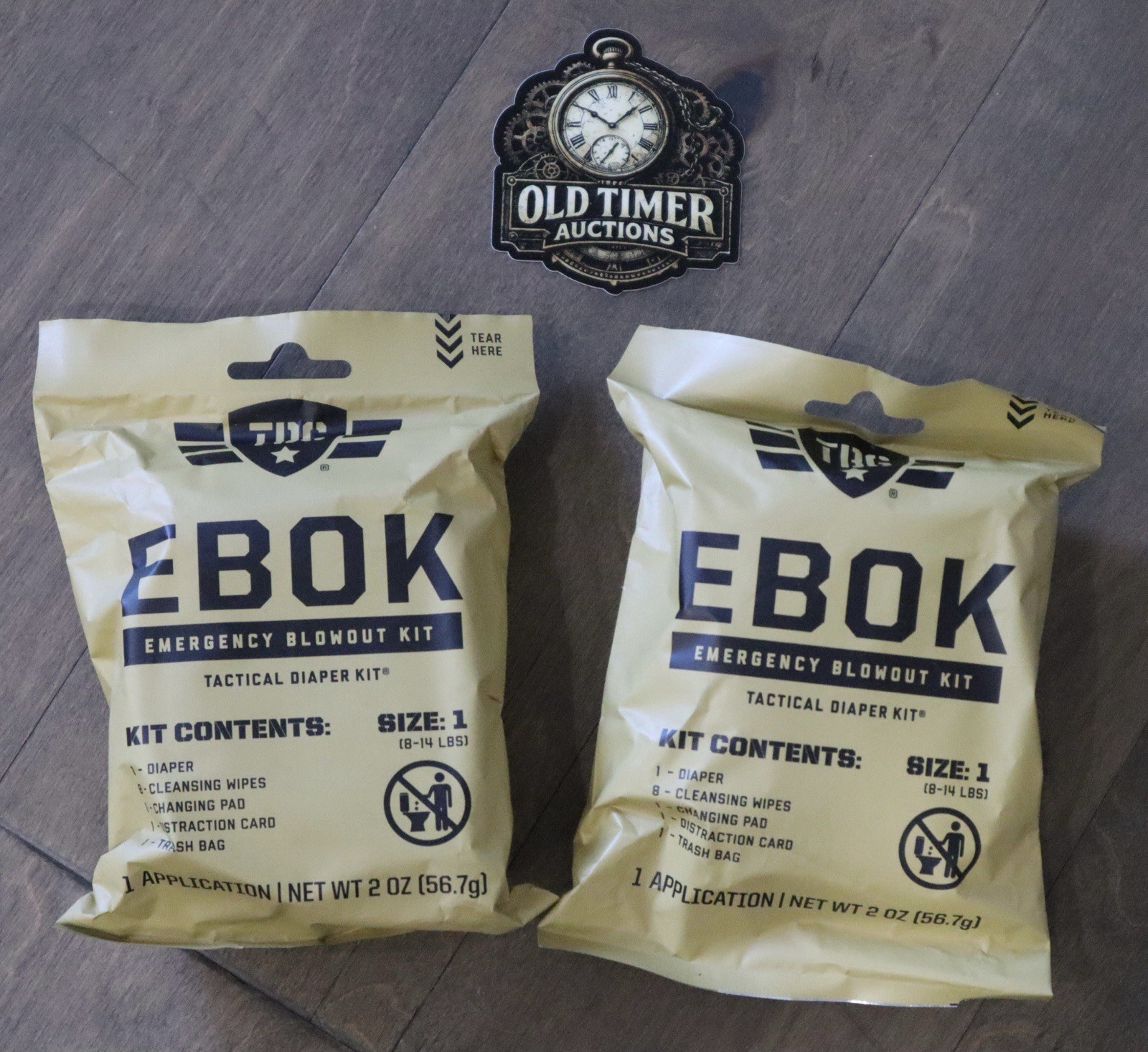 Tactical Baby Gear EBOK Emergency Blowout Kit |  Size 1 - Lot Of 2 Packs
