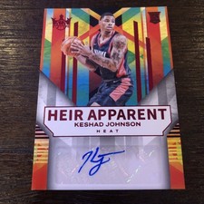 2024-25 Panini Court Kings Keshad Johnson ROOKIE AUTO Heir Apparent /99 Heat RC