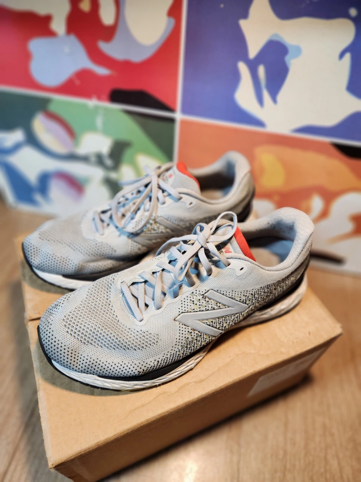 New Balance Mens Fresh Foam 880 V10 M880G10 Gray Running Shoes Sneaker 12.5 4E
