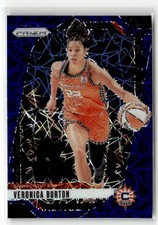 2024 Panini Prizm WNBA #35 Veronica Burton Blue Velocity Prizms