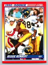 1990 Score #297 Reggie Rembert Rookie Card West Virginia Mountaineers. rookie card picture