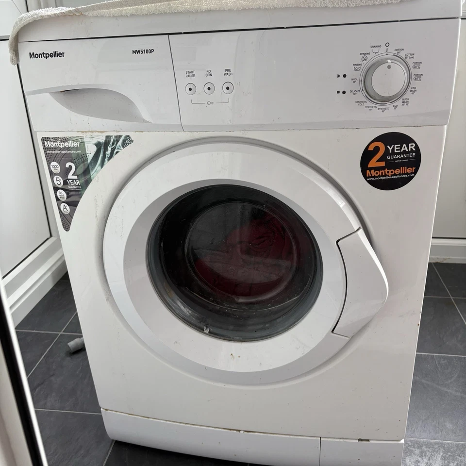 MontpellierMW5100P Freestanding Washing Machine - Image 2 of 4