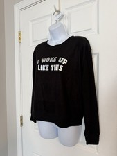 No Boundaries Junior Sweater Black Sz M 7/9 