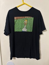 Mens XL The Simspons Homer Disappearing Into the Bushes T-Shirt 20th Television