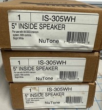 Lot of 3 New Nutone IS-305WH Inside Intercom Speakers 5" White for IM-3003