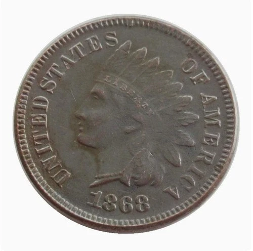 1868 Indian Head Cent — photo from the most recent tracked eBay sale