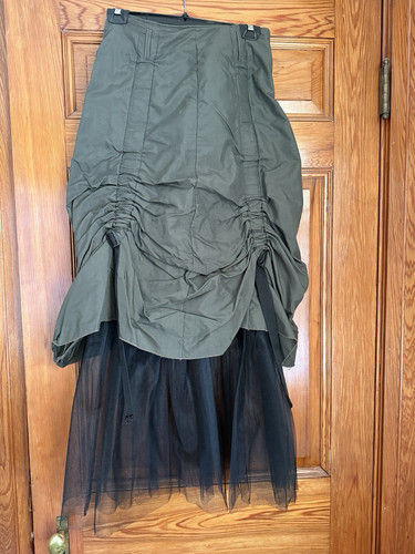 Stunning, Unique And Funky Parachute Skirt With Crinoline