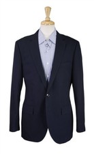 J Crew Mens Aldridge Jacket Navy Blue Cotton Blazer 40R