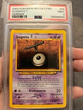 Icognito Neo Destiny, Genesis, Pokemon Base, Deutsch PSA 8