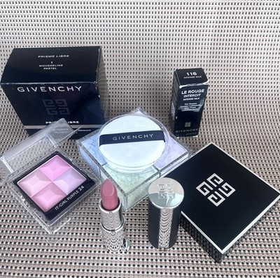 Givenchy Prisme Libre Powder Classic 1 Mousseline Pastel + Blush + Mini Lipstick
