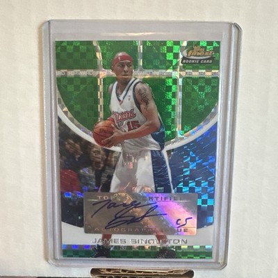 2005-06 Topps Finest - James Singleton #138 Green X-Fractor /79 (AU, RC)