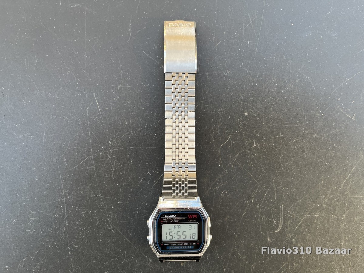 CASIO ALARM CHRONO 腕時計★カシオ 593 W-31 CASIO W-31(Module 593) Made in Japan 1988. King of Basic. W-31の