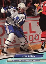 PETER ZEZEL 1992-93 Fleer Ultra #216 Toronto Maple Leafs NHL Hockey Card