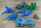 TMNT Vtg 1990 Turtle Copter Vehicle Parts Mosquito Guns Wing Light 8 Pieces