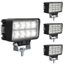 LED Tractor Work Lights 4.4 Inch, 12/24V 100W 18000LMS Led Lights Led Flood L...