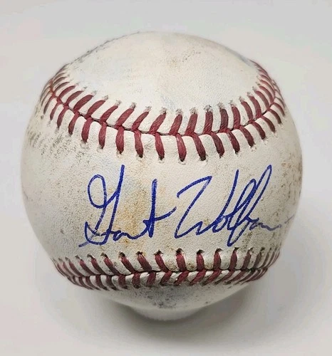 Grant Wolfram Signed Autographed Game Used Major League Baseball ORIOLES