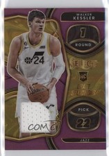 2022 Select Draft Selections Memorabilia Purple Prizm 16/99 Walker Kessler 11es